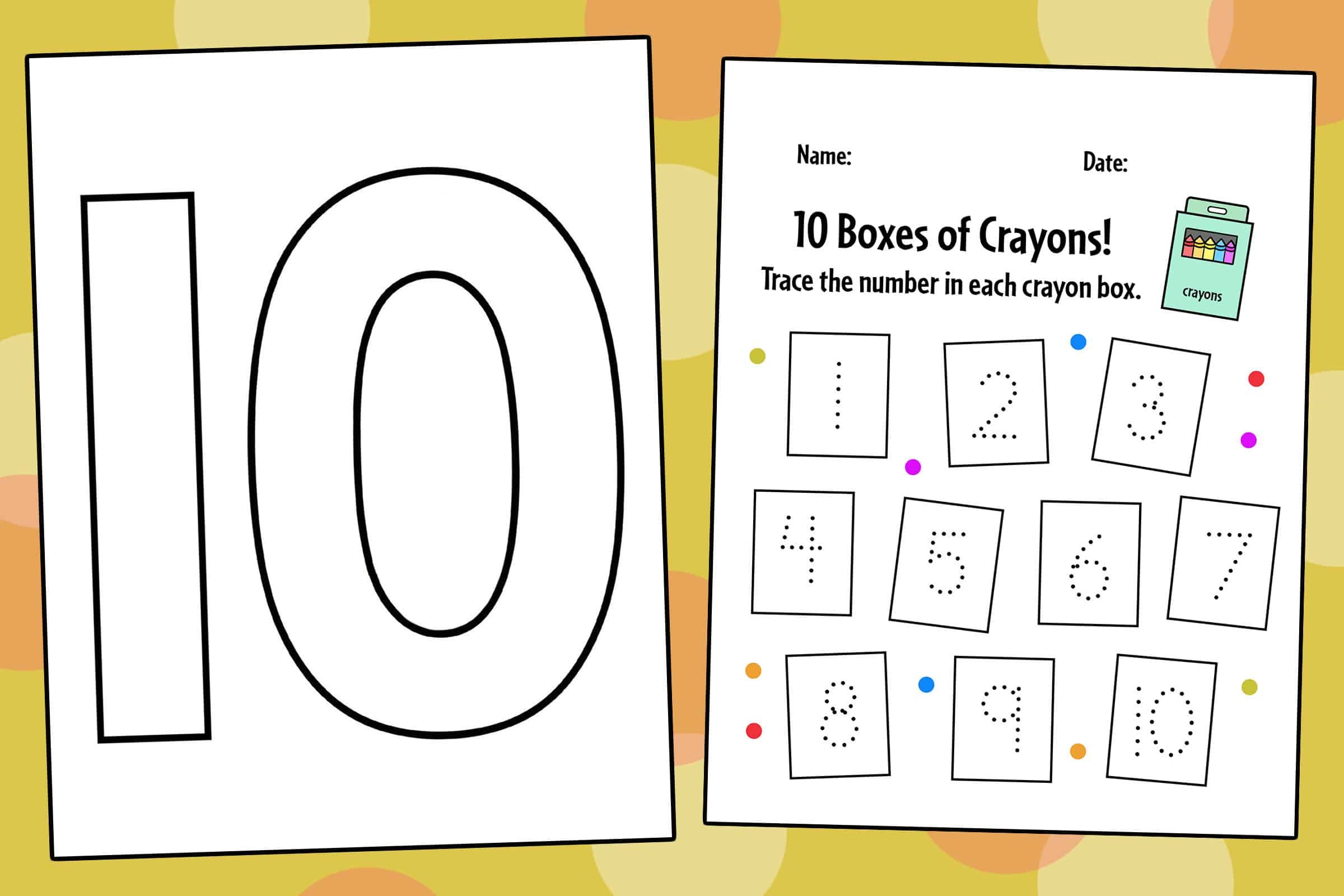 Maths Worksheet For KG Class Number 10 Coloring Math Worksheet