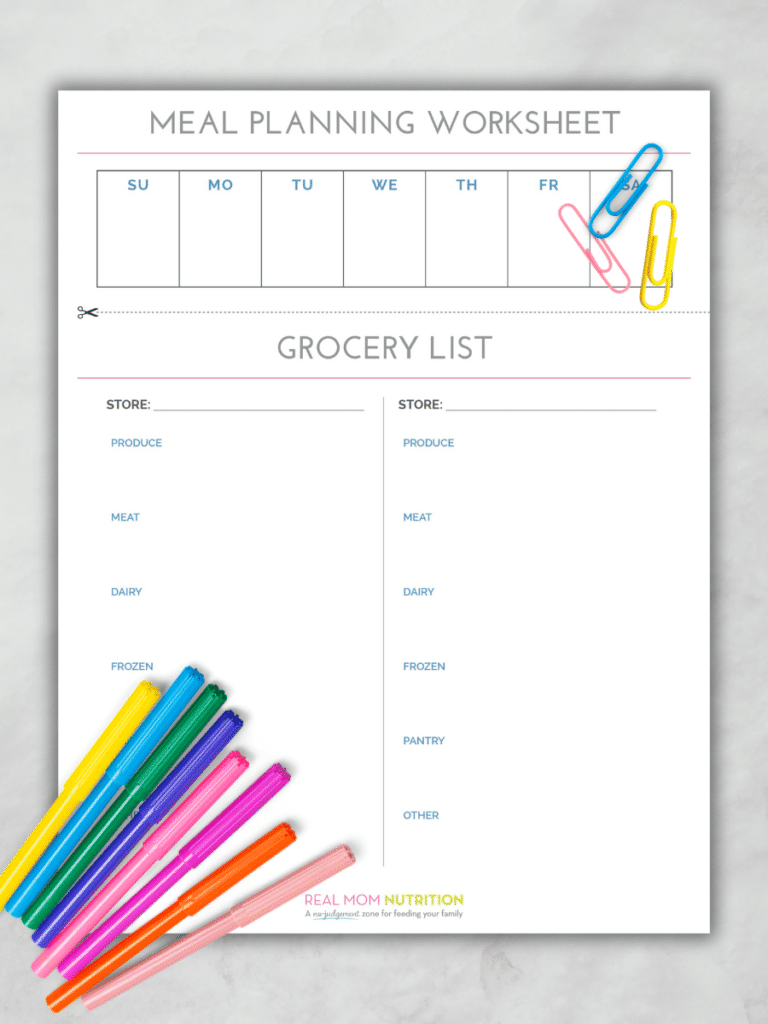 Meal Planning Worksheet To Save Time Money Free PDF Worksheets 
