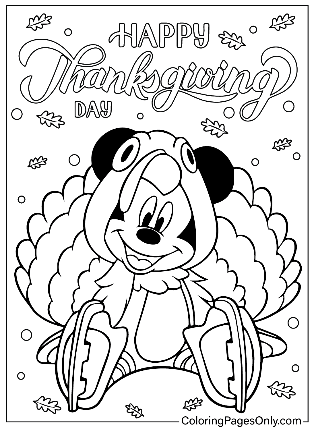 Thanksgiving Coloring Pages For Kids