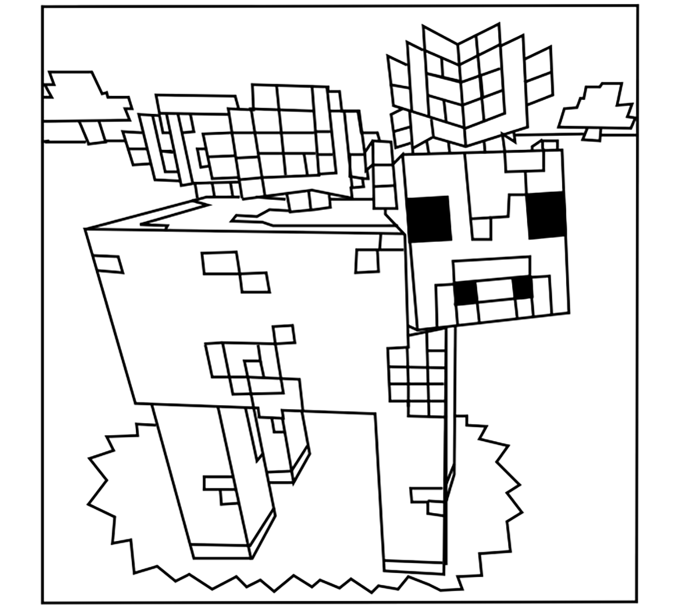 Minecraft Printable Coloring Pages