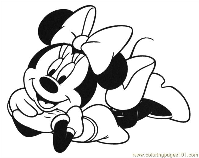 free coloring pages minnie mouse