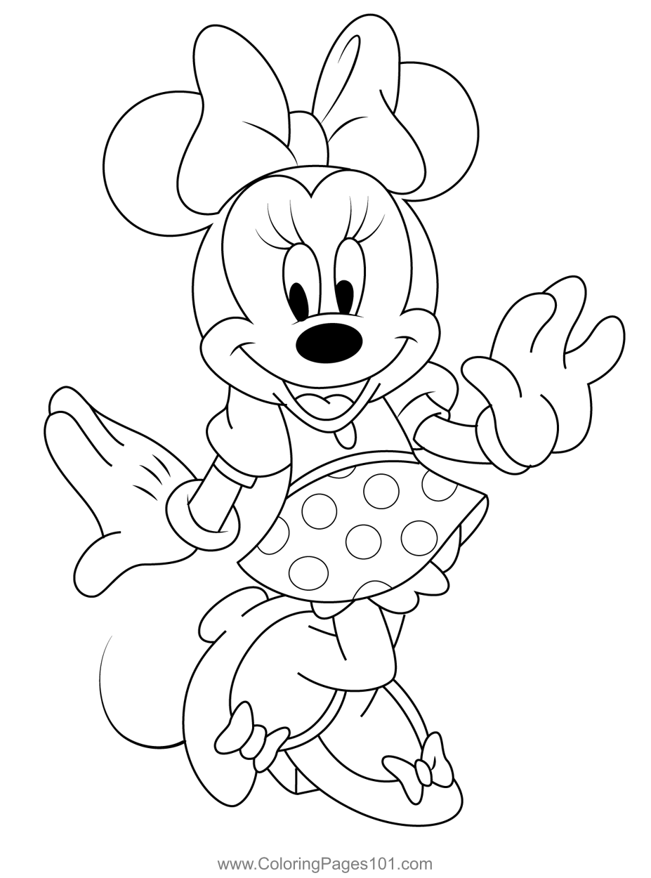 Minnie Mouse Coloring Book Pages