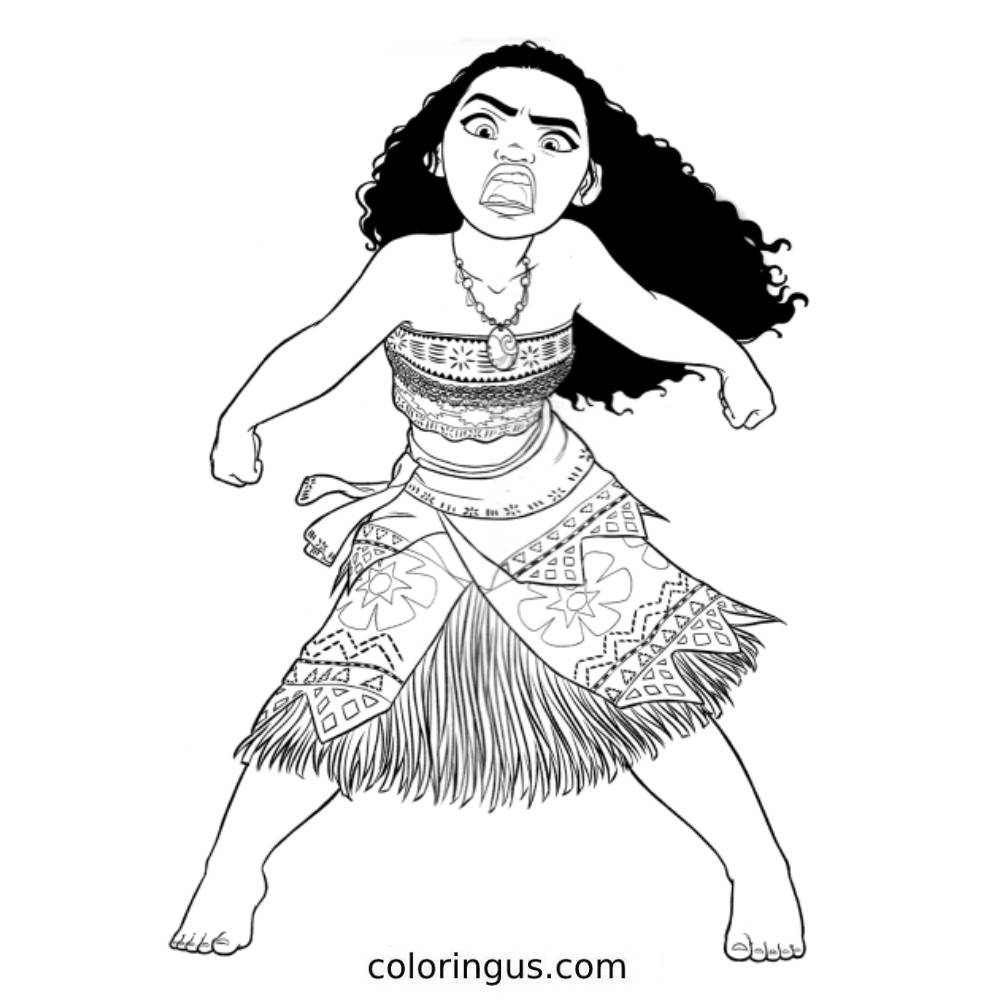 free coloring pages moana