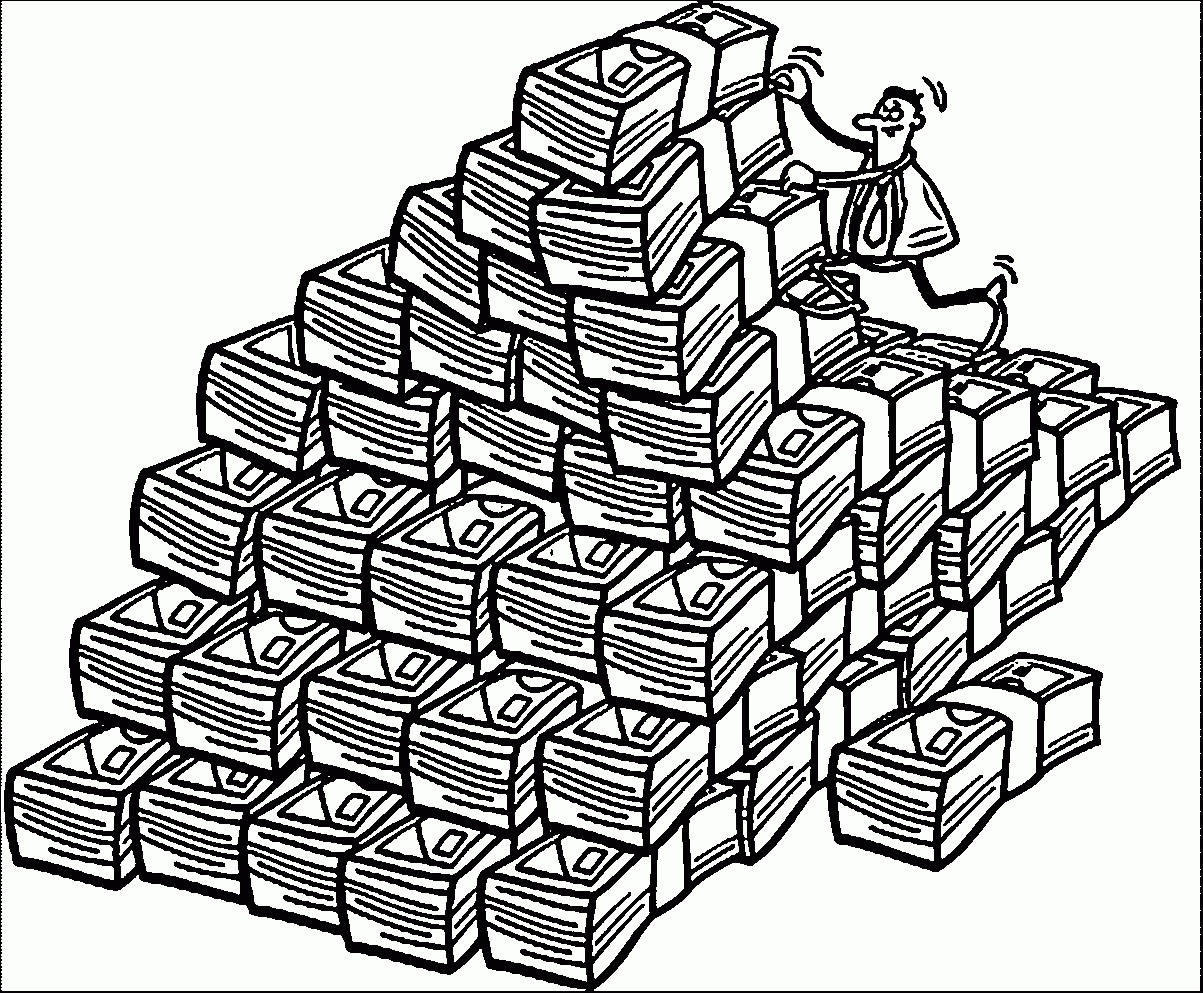 Money Coloring Pages