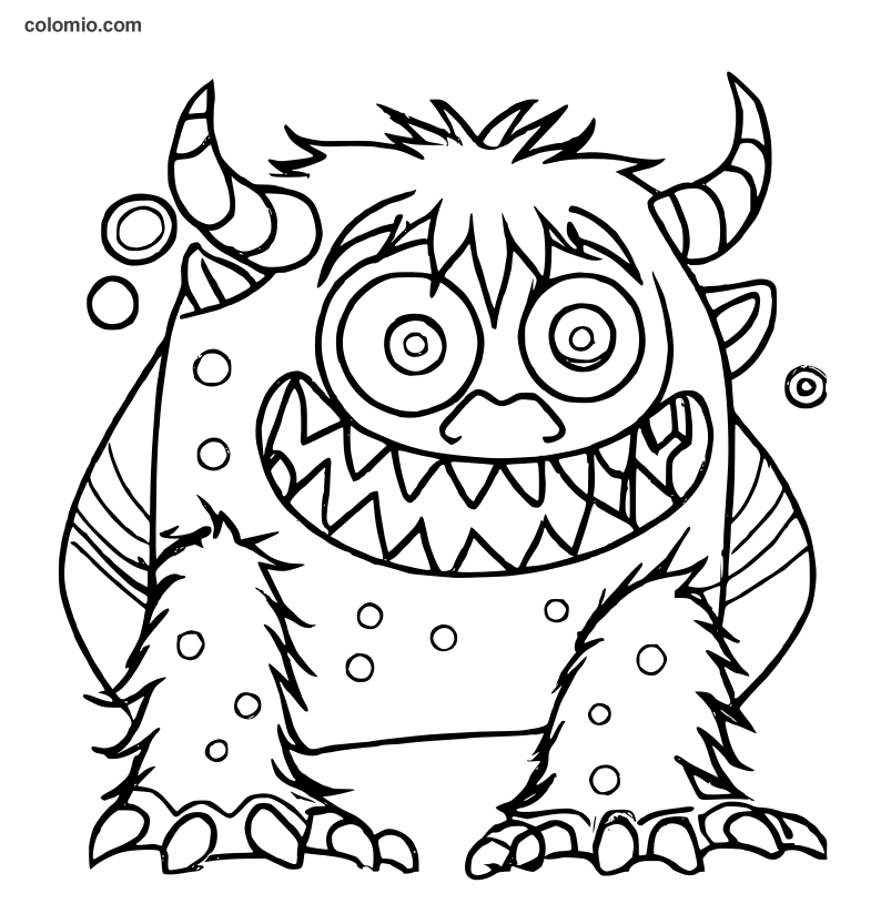 Monster Coloring Page