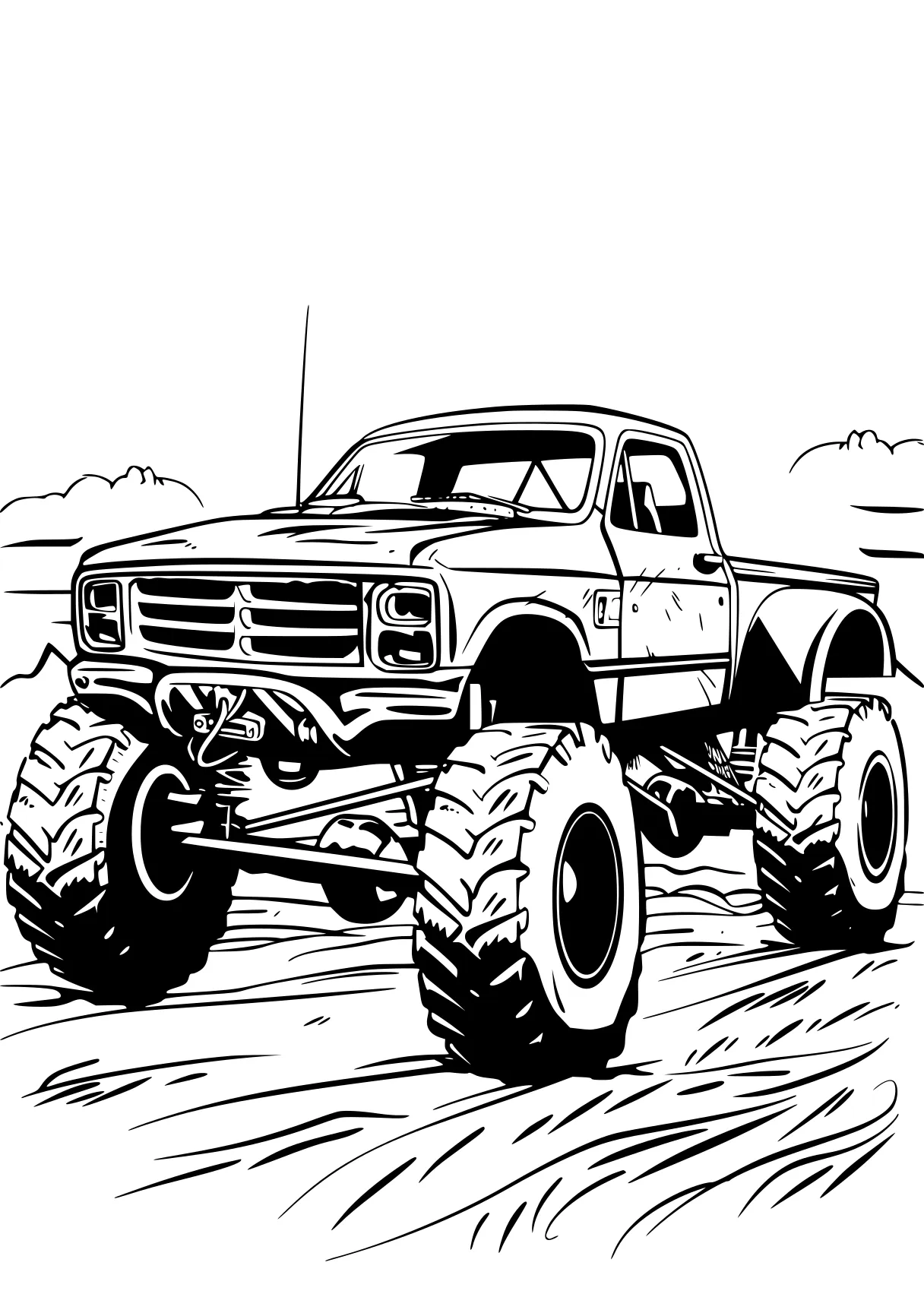 Monster Truck Color Page