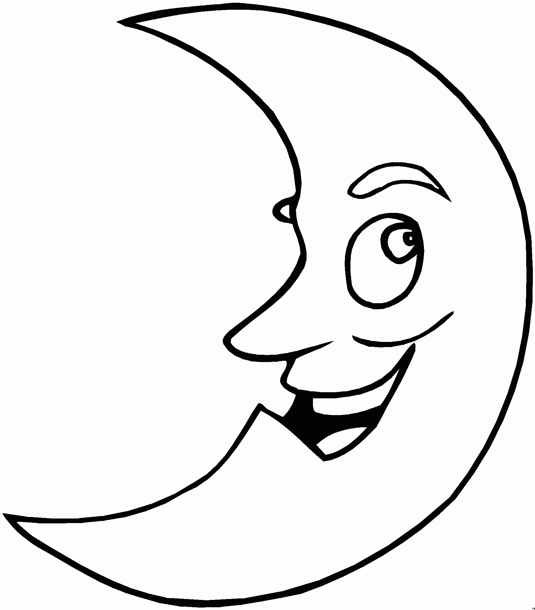 Moon Coloring Page PicGifs