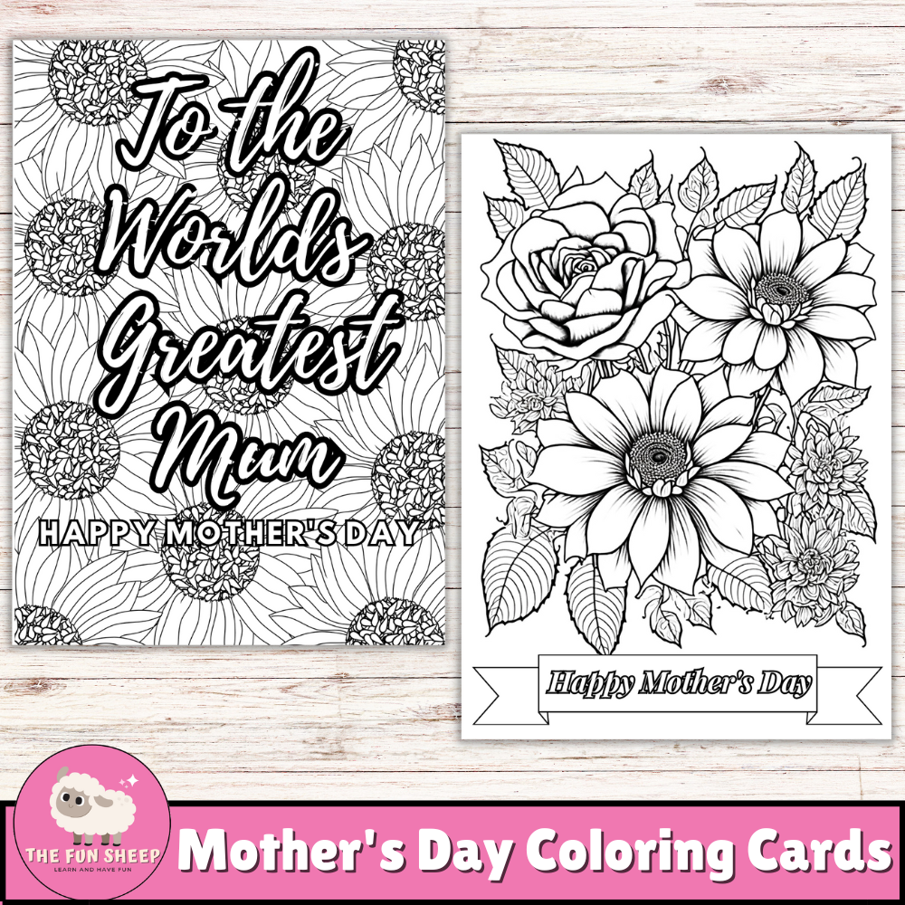 Mother 39 s Day Coloring Cards Mother 39 s Day Coloring Craft Card 