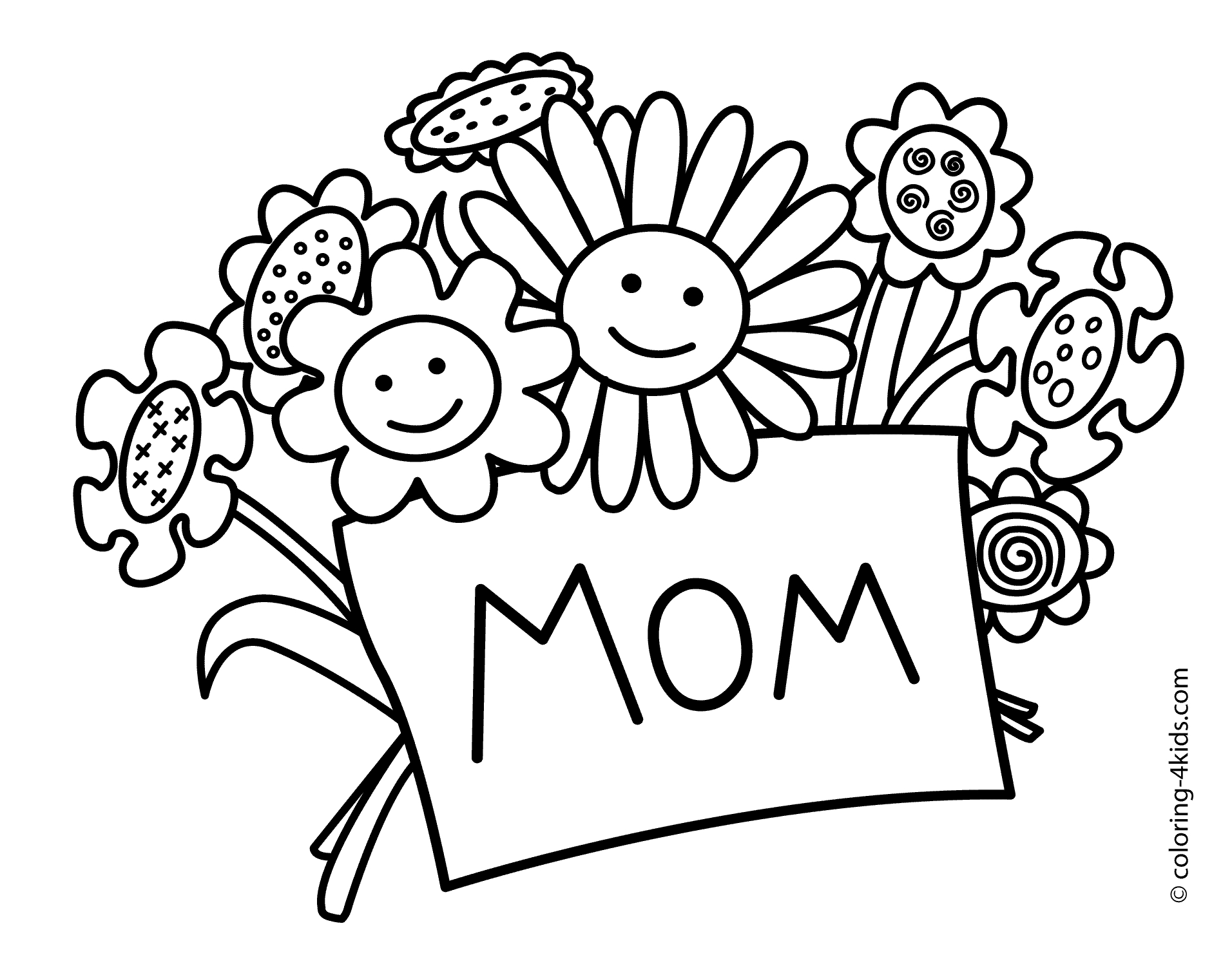 Mothers Day Coloring Page
