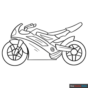 Motorcycle Coloring Page