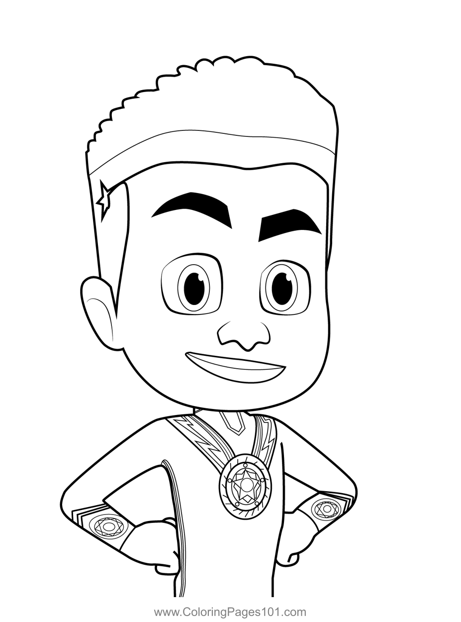 Newton StarPJ Masks Coloring Page For Kids Free PJ Masks Printable