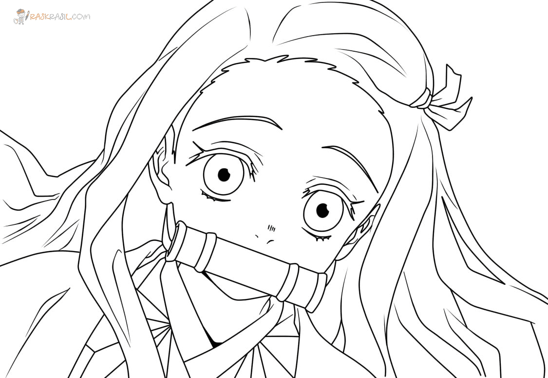 Nezuko Coloring Pages Free Printable Coloring Pages