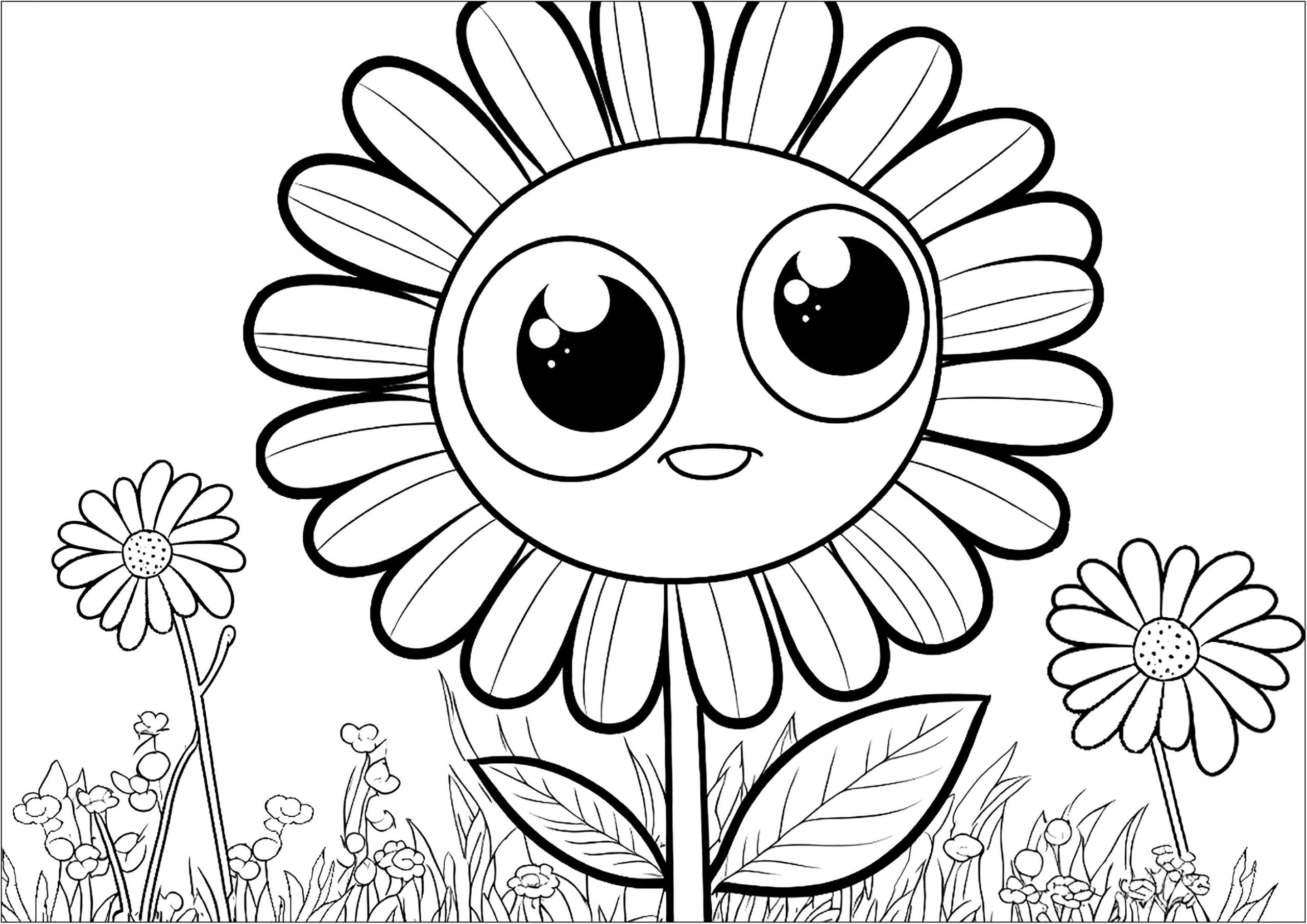 free coloring pages flowers printable