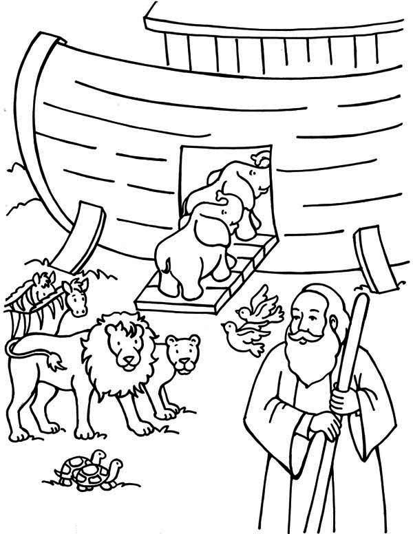 Noah's Ark Coloring Page