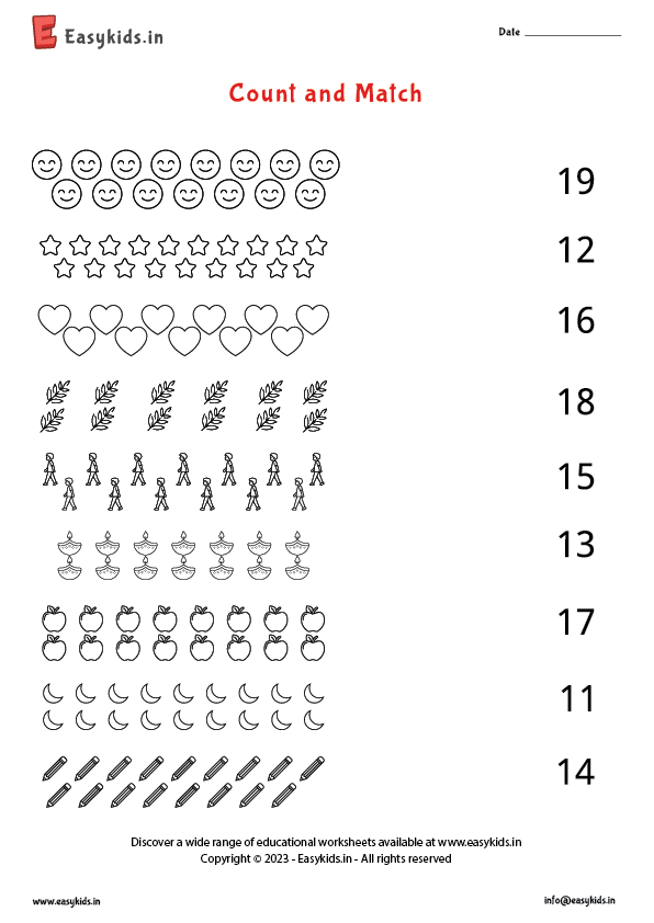 Numbers 1 20 Matching ESL Worksheet By Anaclara21 Worksheets Library