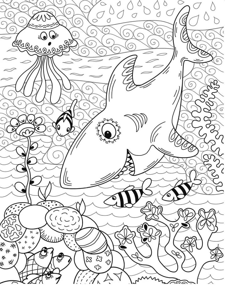 Ocean Coloring Page Coloring Book 6000 Coloring Pages 