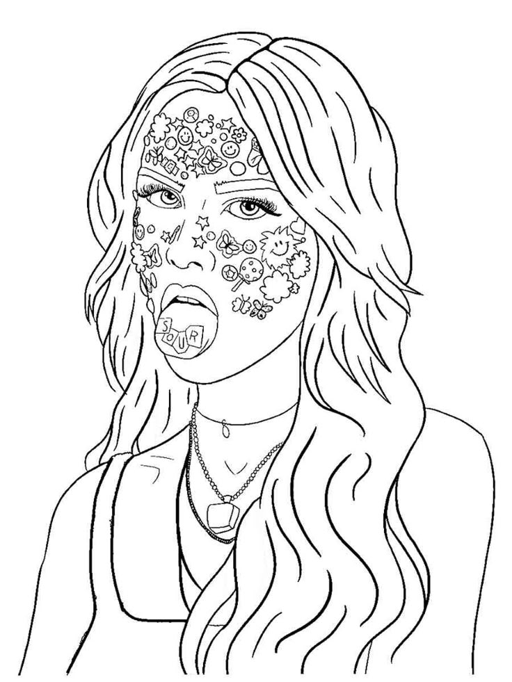 Olivia Rodrigo Coloring Pages Cartoon Coloring Pages Coloring Book 
