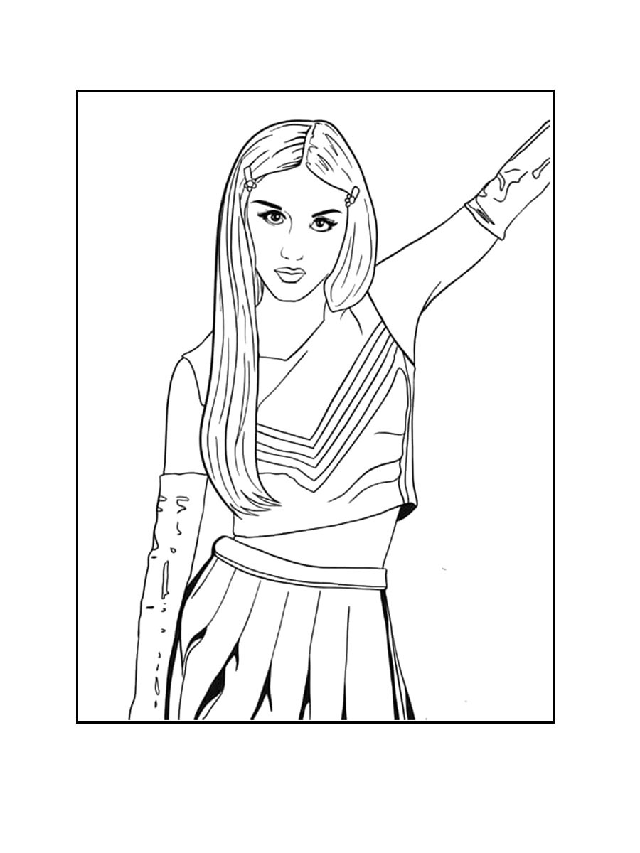 Olivia Rodrigo Coloring Pages SeaColoring