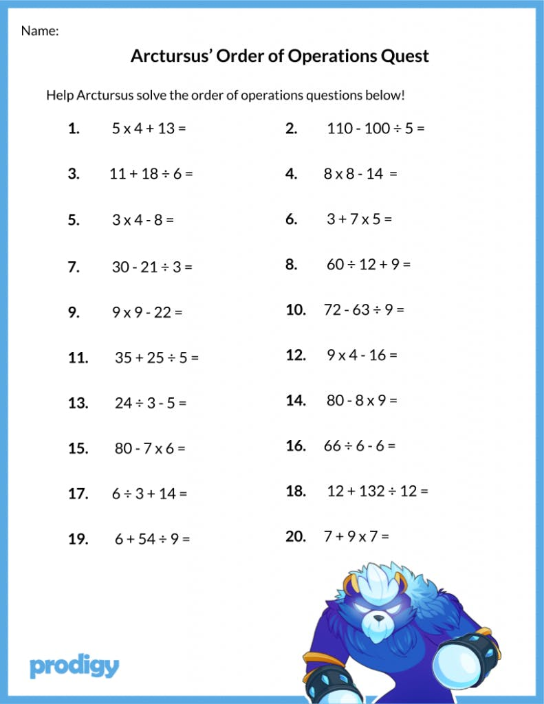 Order Of Operations I Set 3 Homeschool Books Math Workbooks