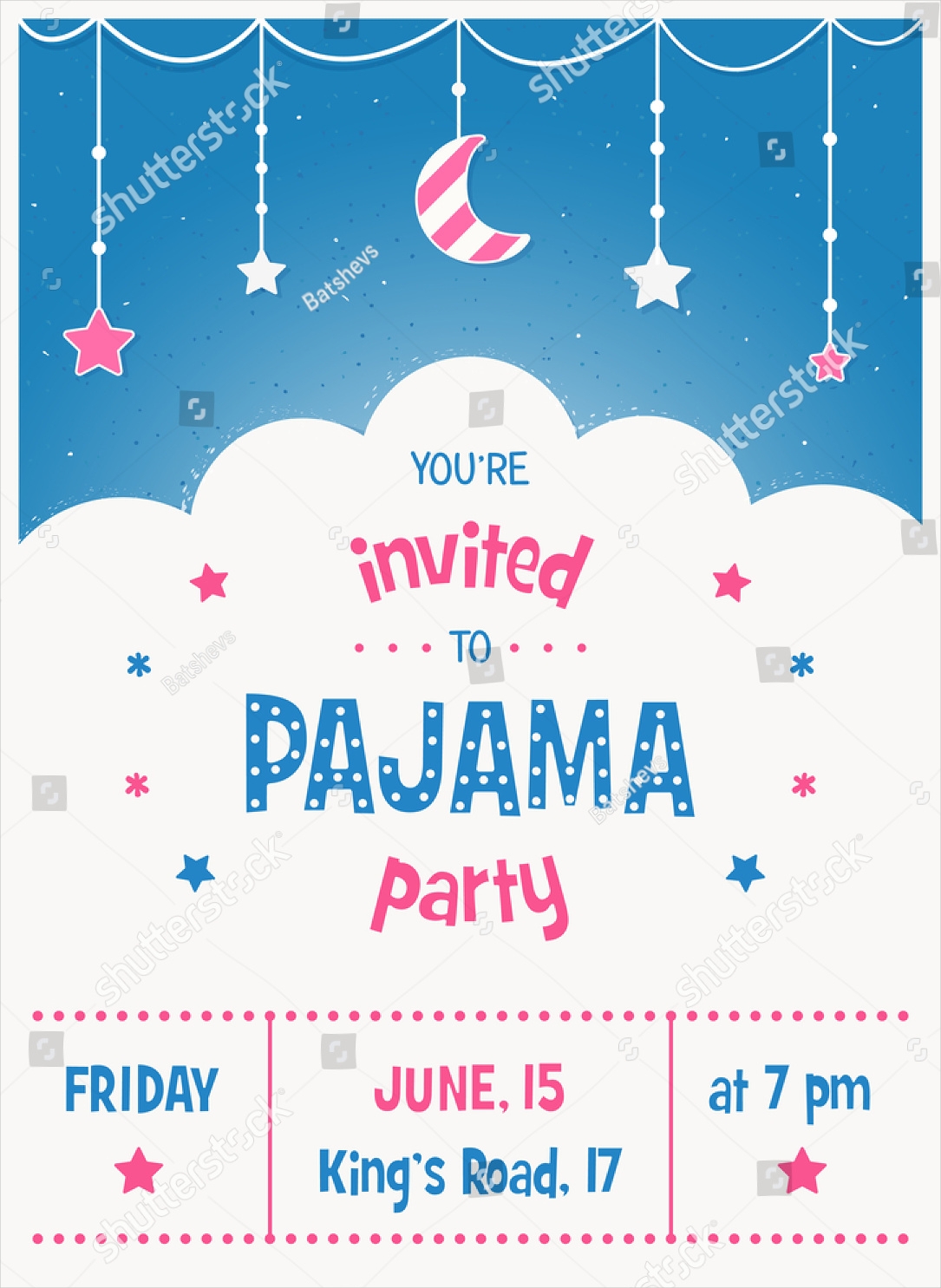 christmas pajama party invitation template free