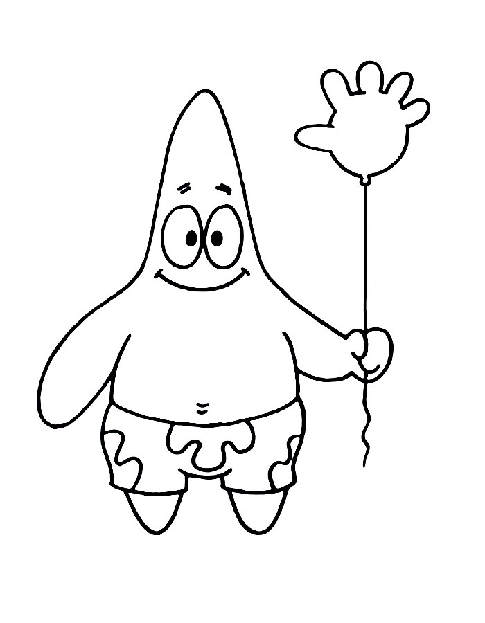 Patrick Star Coloring Pages