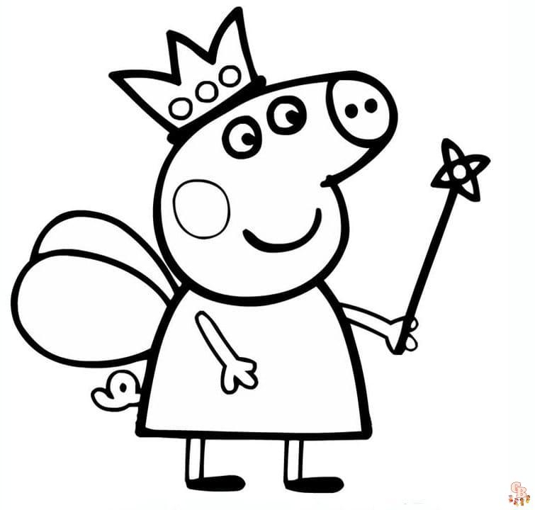 Peppa Pig Coloring Pages A Fun And Engaging Activity For Kids