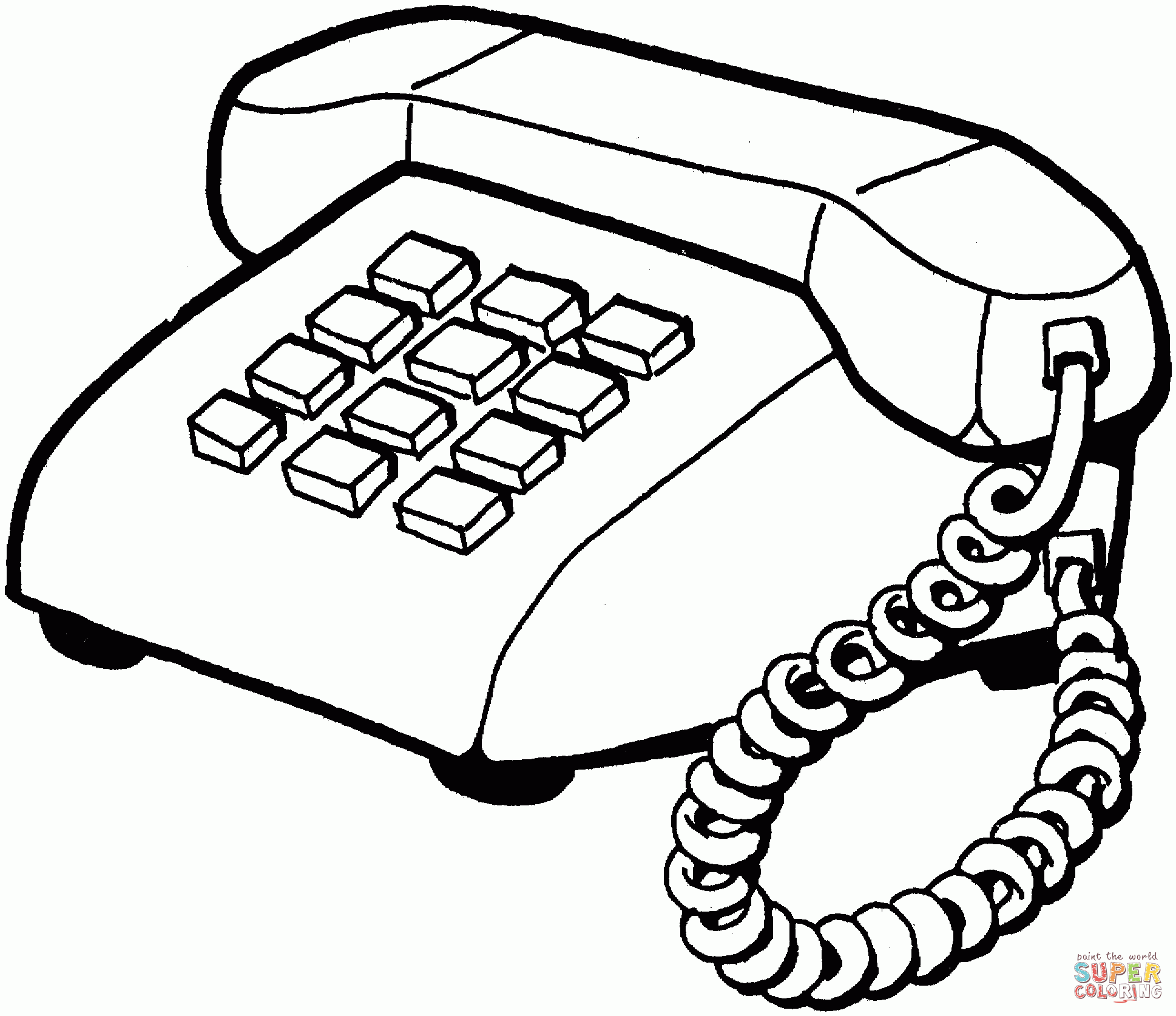 Phone Coloring Pages Coloring Home
