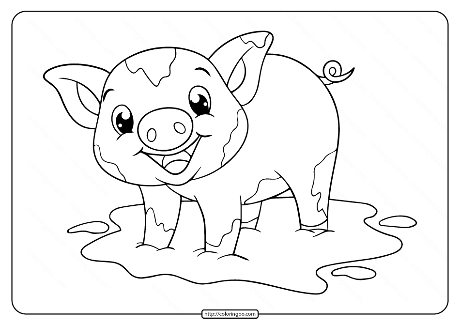 Piglets Coloring Pages Coloring Home