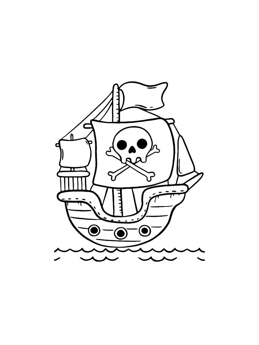 Pirate Ship Coloring Pages