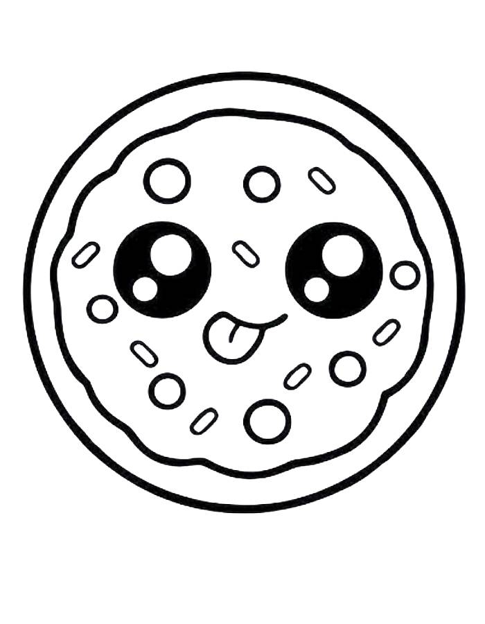 Pizza Coloring Page