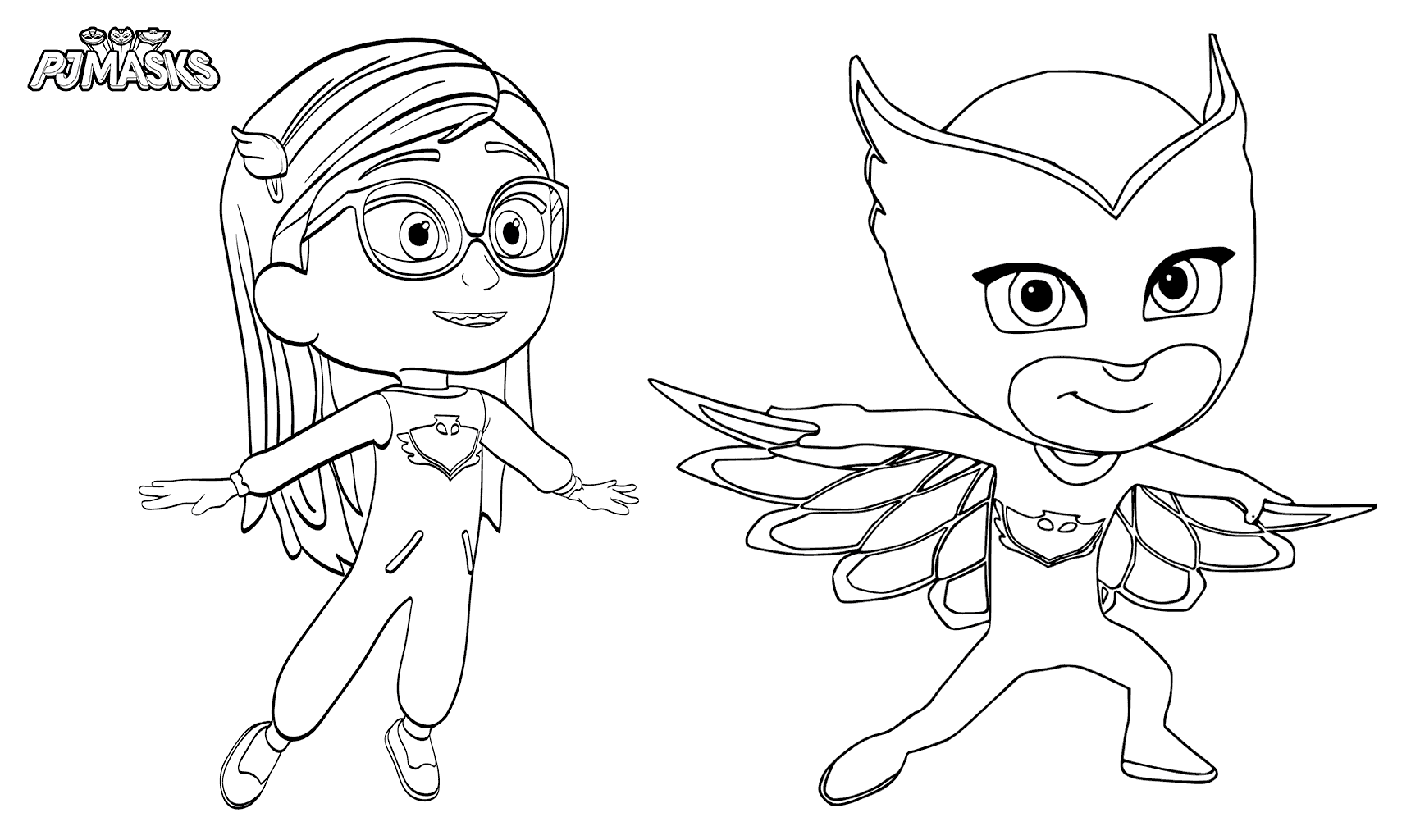 P J Masks Coloring Pages