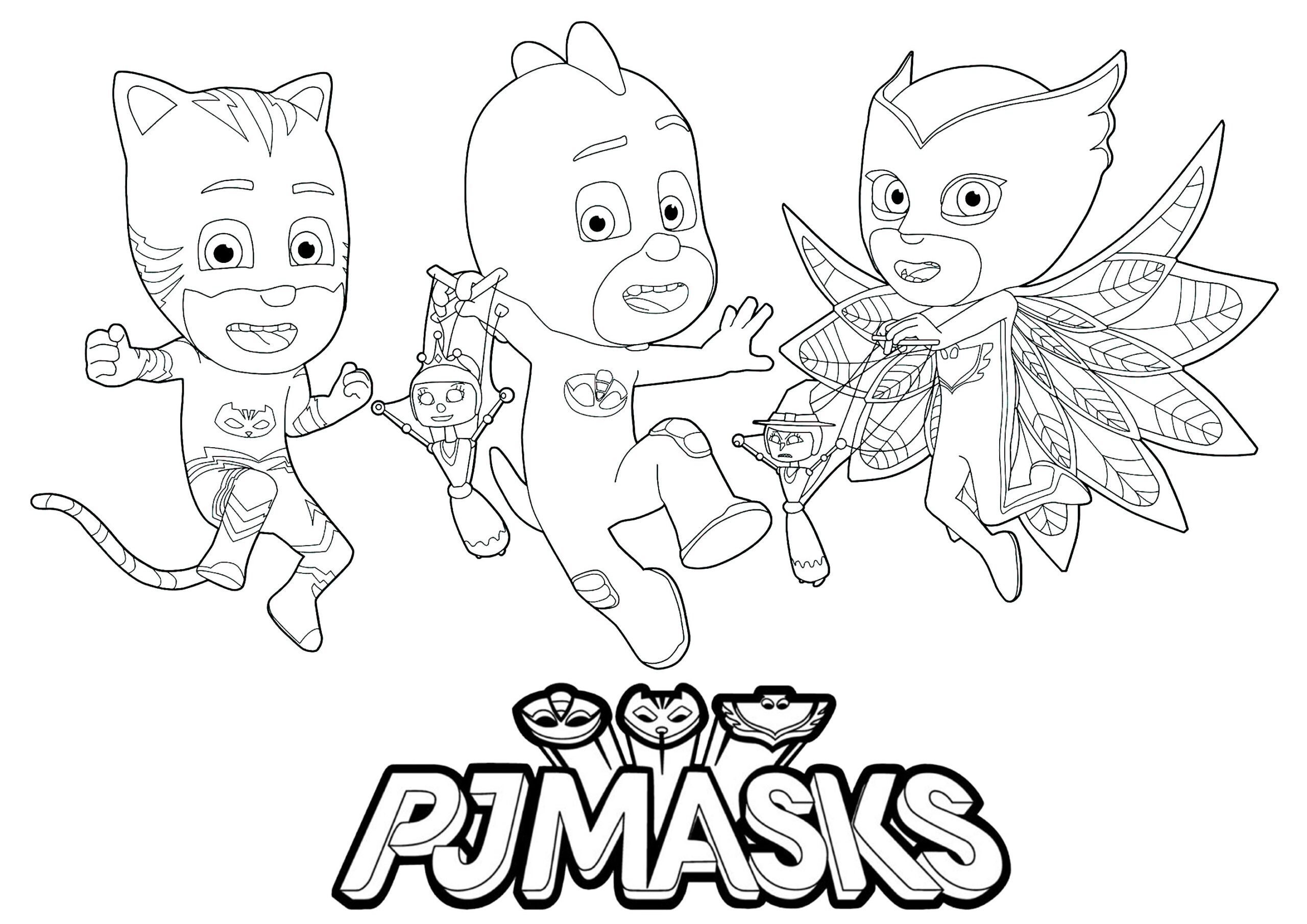 Pj Masks To Print For Free PJ Masks Kids Coloring Pages