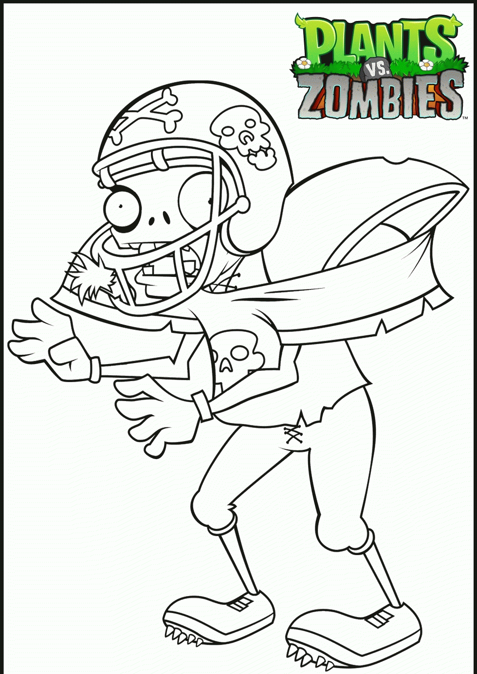 Plants Vs Zombies Free Coloring Pages Coloring Home