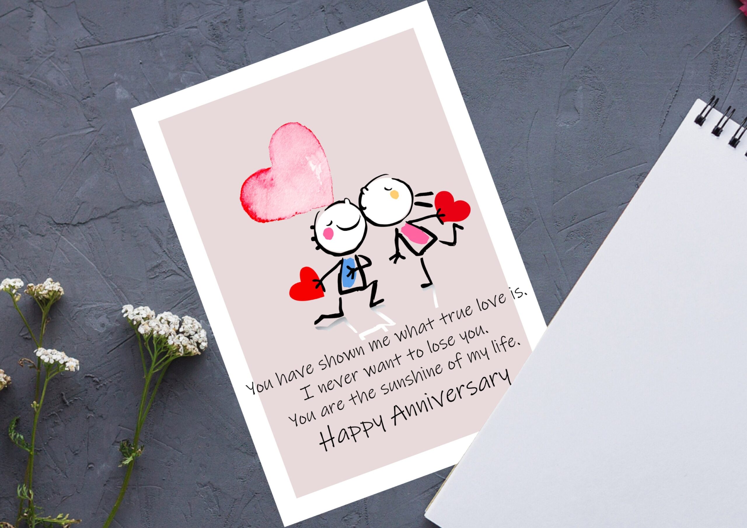 Printable Anniversary Card Digital Happy Anniversary Card wish My Love 