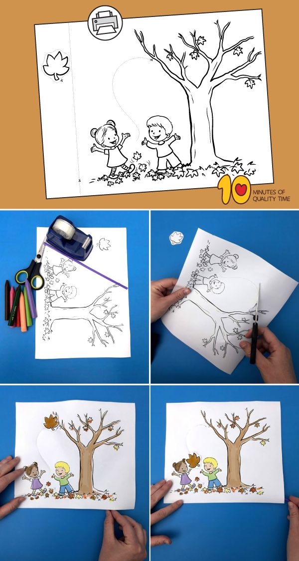 Printable Fall Tree Craft Printable New Year Banners
