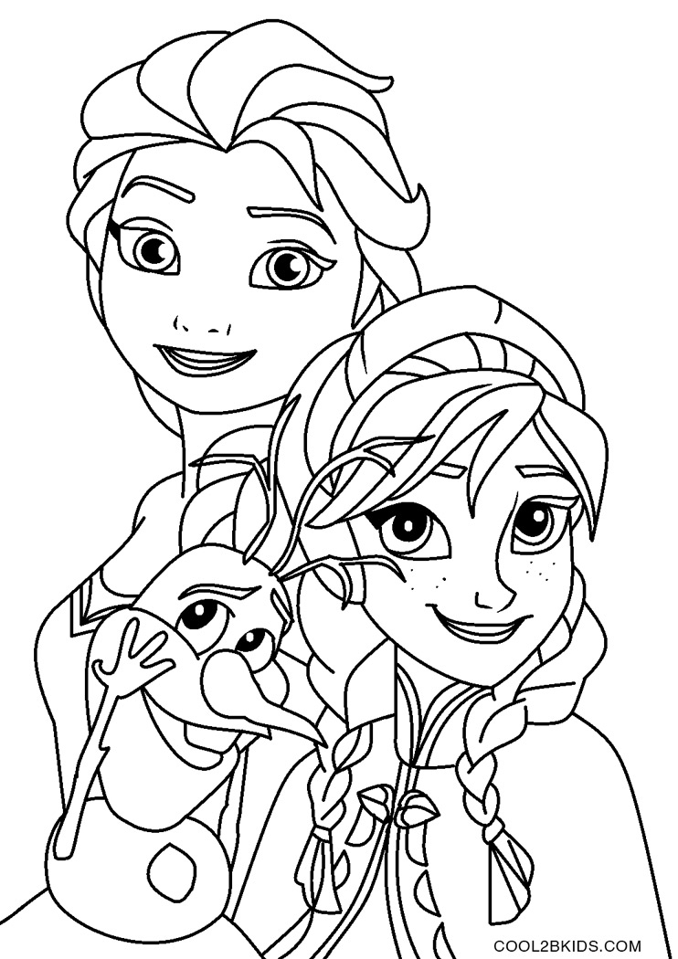 Frozen Printable Coloring Pages