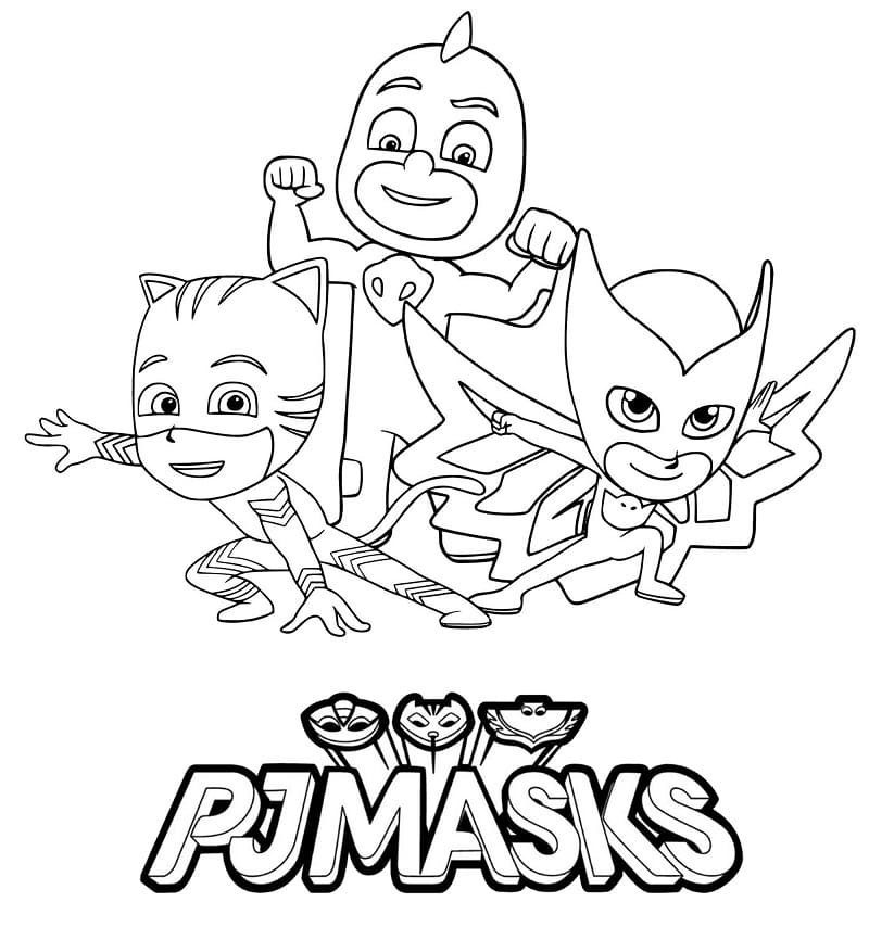 Printable PJ Masks Coloring Page Free Printable Coloring Pages For Kids