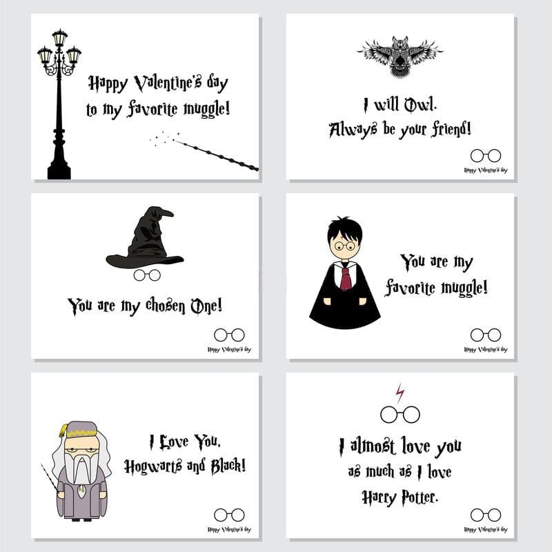 Printable Valentine Cards Harry Potter Free Download And Print For You 