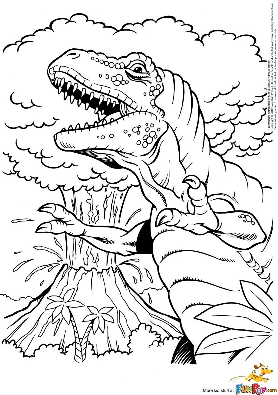 Printable Volcano Coloring Pages Coloring Home