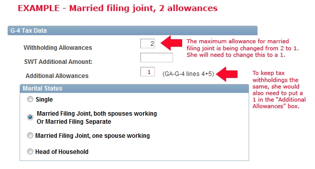 Regular Withholding Allowances Worksheets A