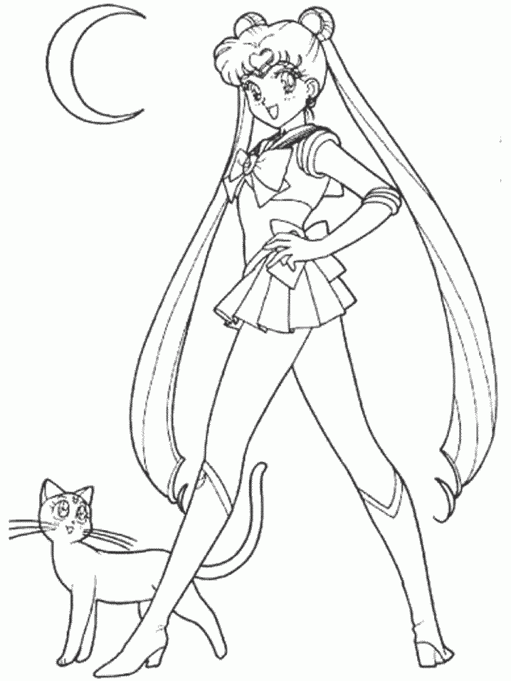 Sailor Moon Color Pages Coloring Home