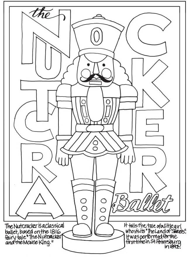 Simple Nutcracker Coloring Page Free Printable Coloring Pages For Kids