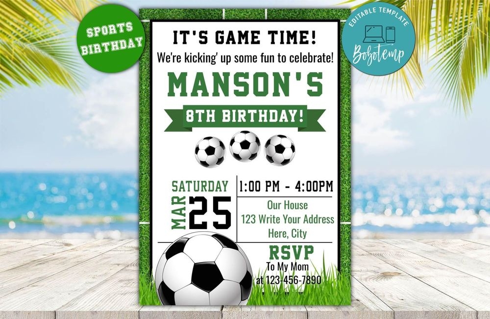 Soccer Invite Template Free