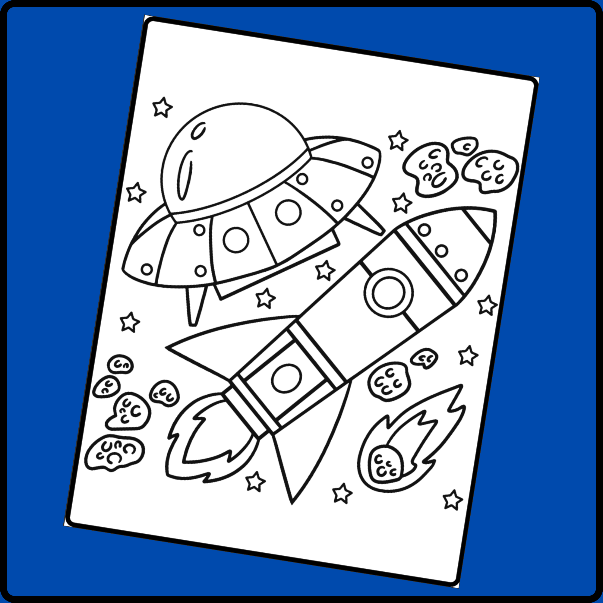 space coloring worksheets