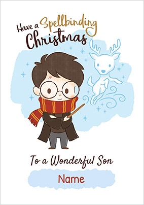 Spellbinding Harry Potter Christmas Card Funky Pigeon