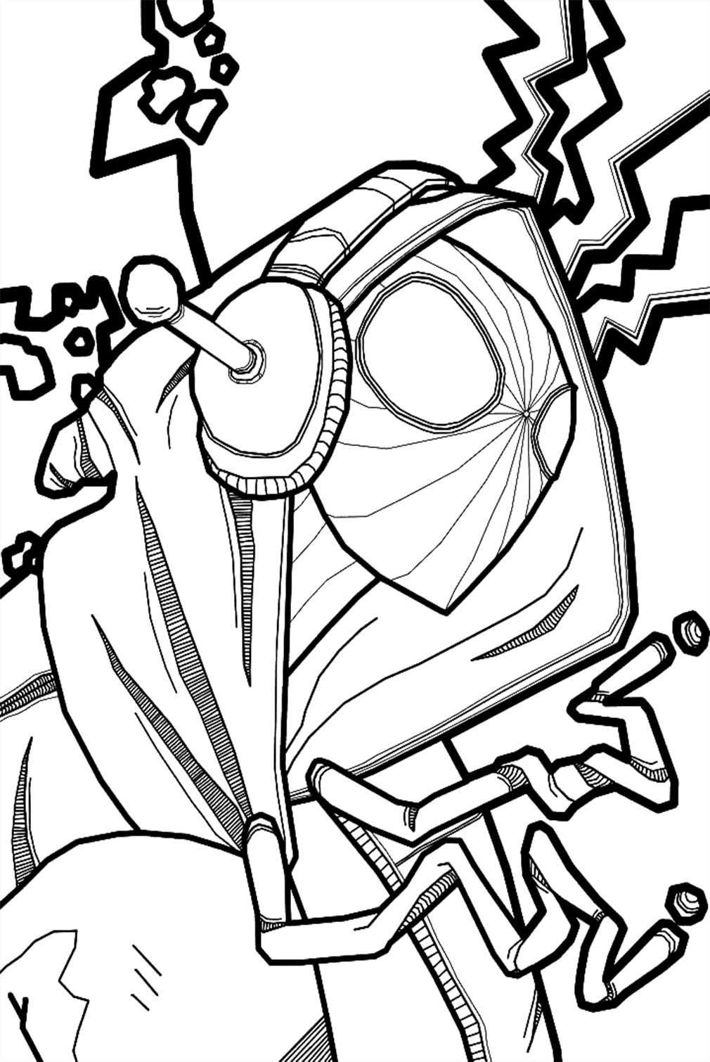 Miles Morales Coloring Page