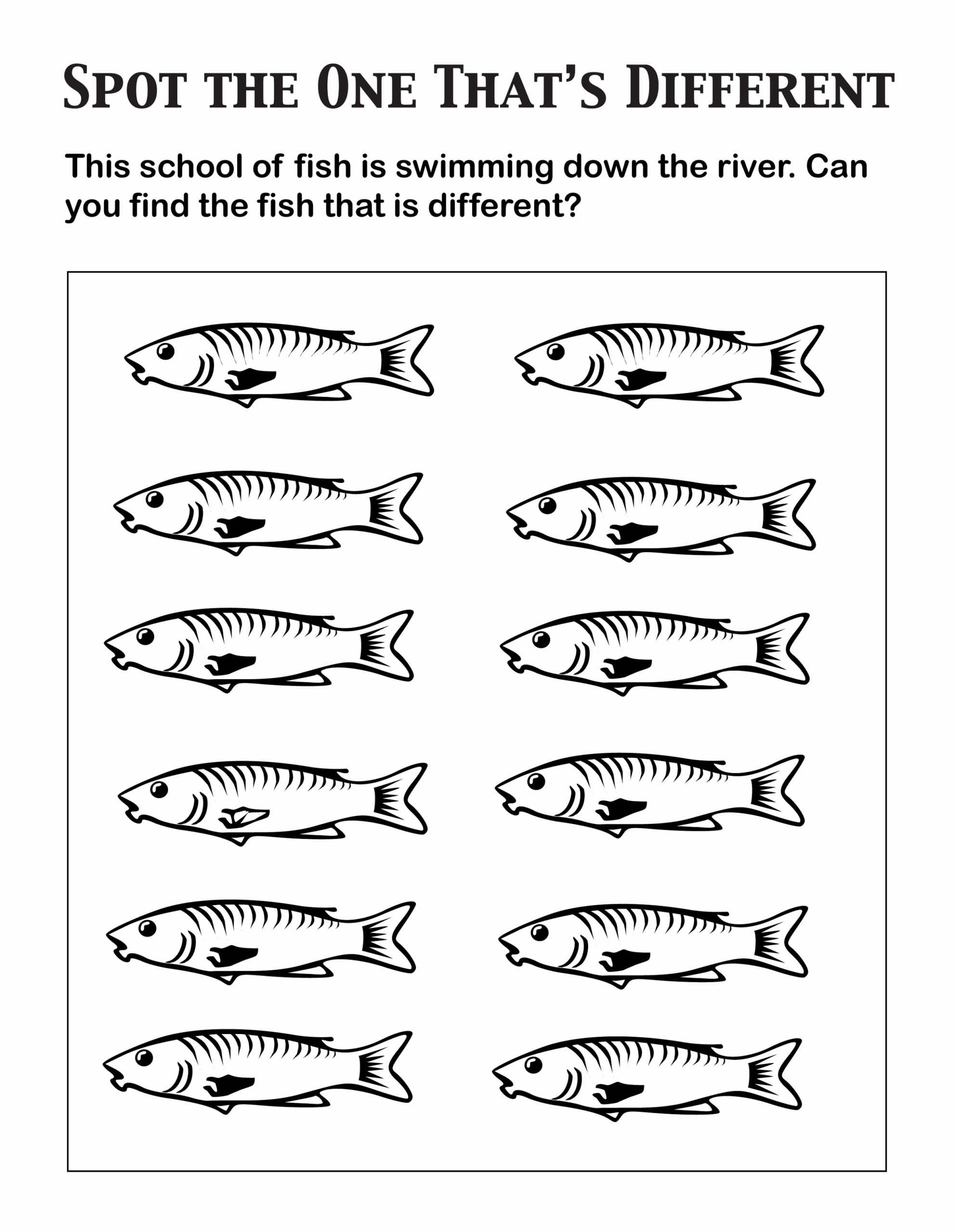 Spot The Difference Worksheets Activity Shelter