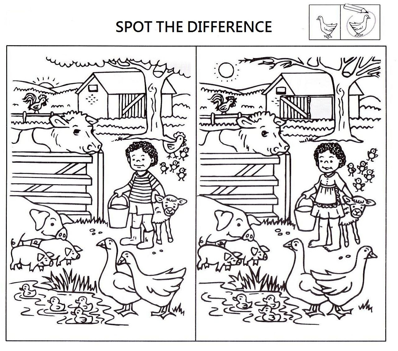 spot the difference worksheets