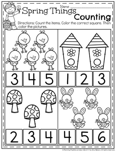 Spring Preschool Worksheets Free Worksheets Samples