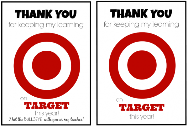 Teacher Appreciation Gift Idea Target Gift Card Teacher Appreciation 